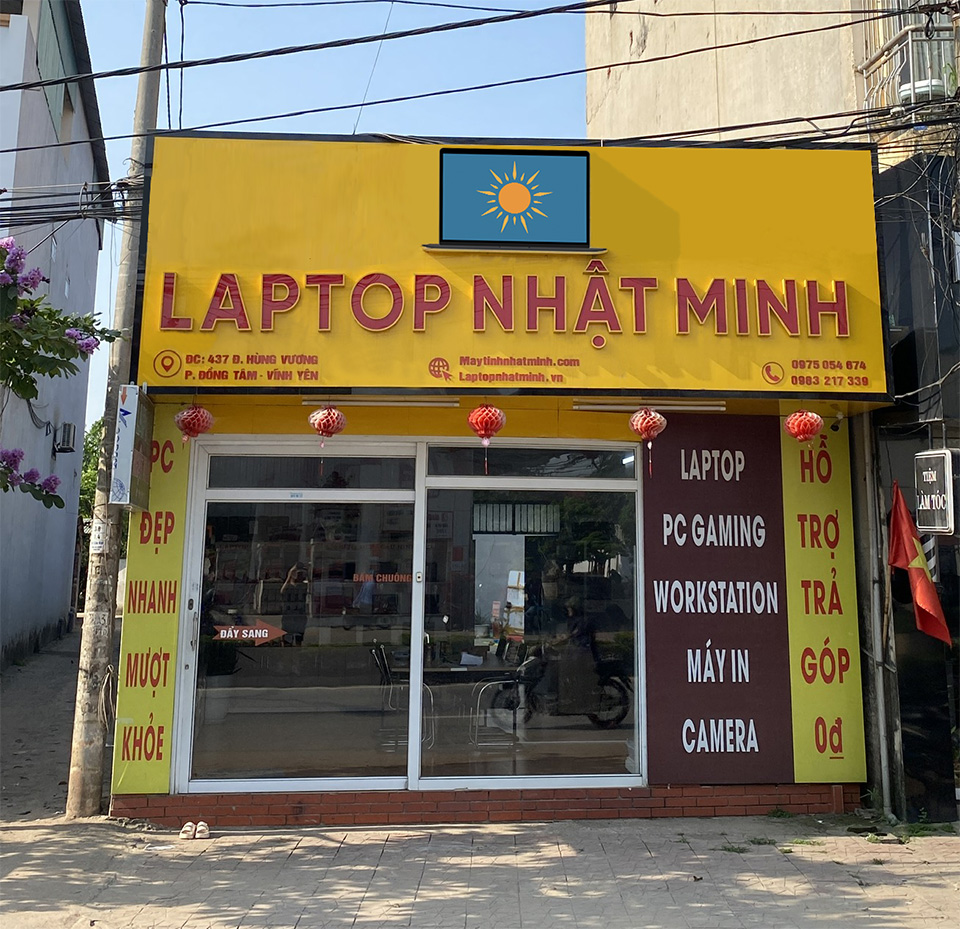 Cửa hàng laptop-máy tính uy tín tại Vĩnh Yên-Vĩnh Phúc